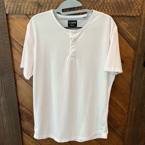 Cuts Clothing curved hem Henley, Large